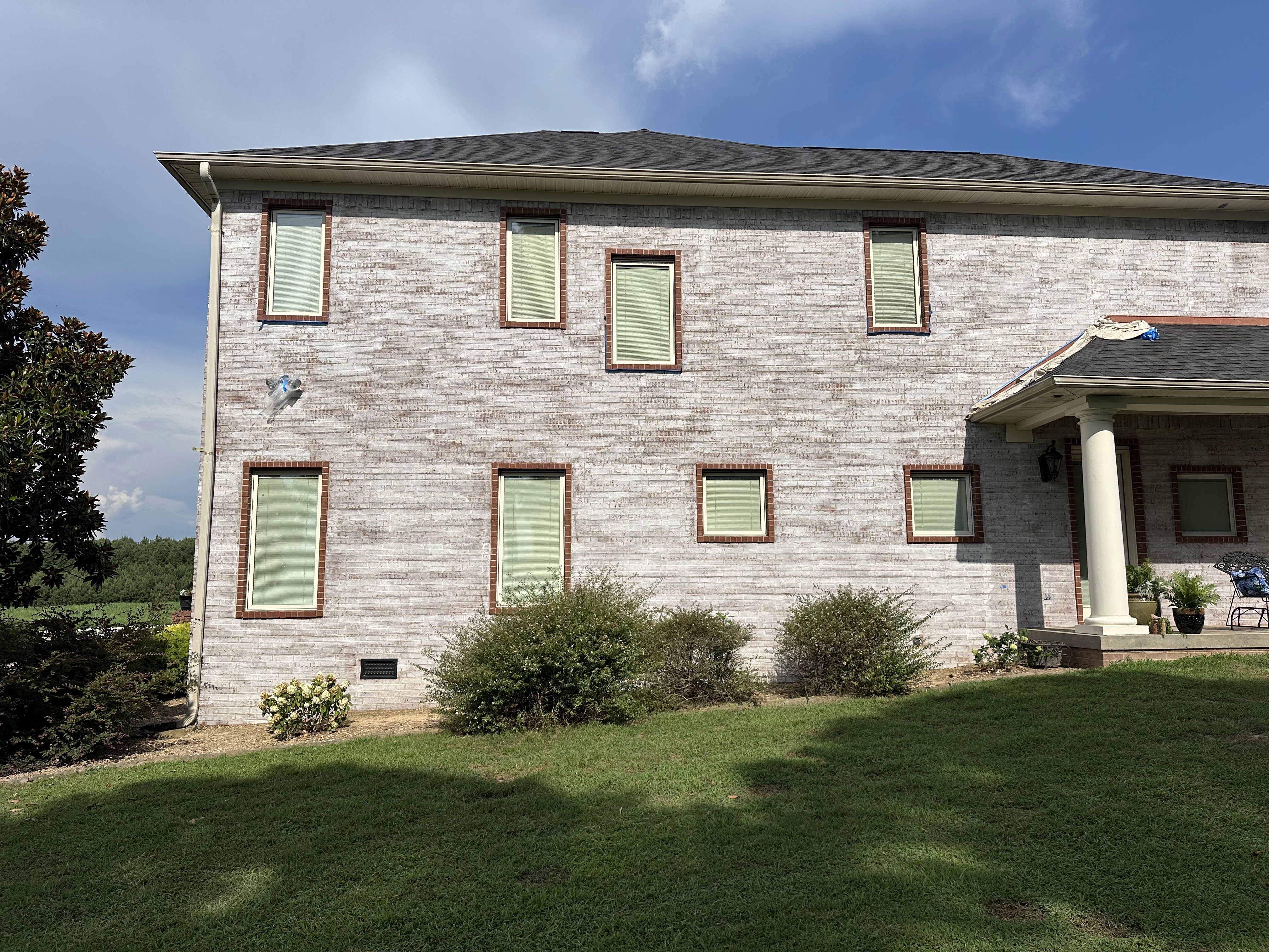 Lime wash brick transformation